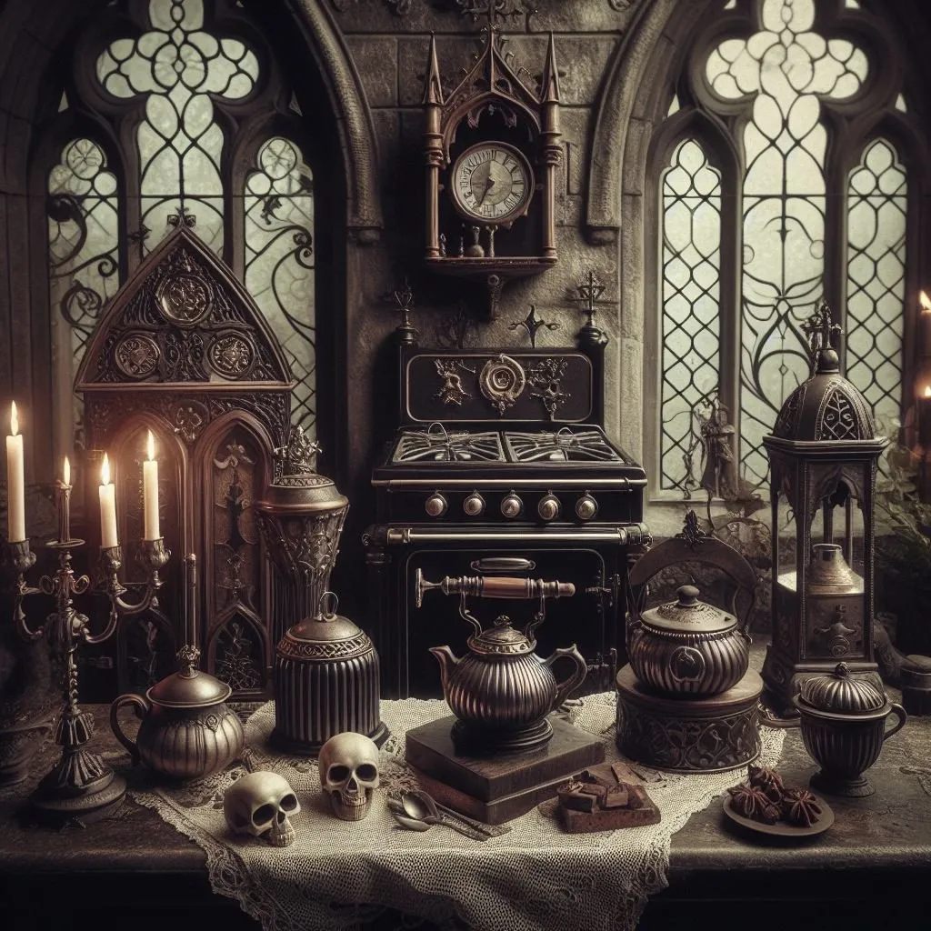 11681 gothic kitchen color palette
