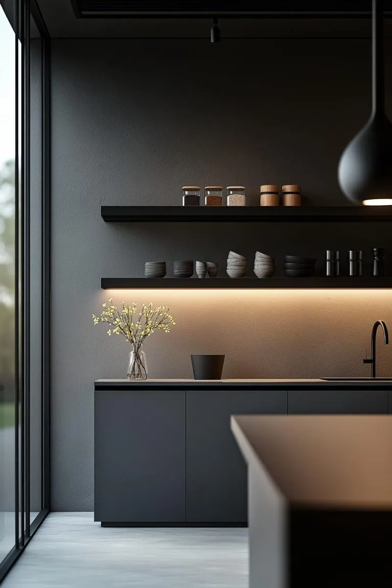11684 gray blue kitchen