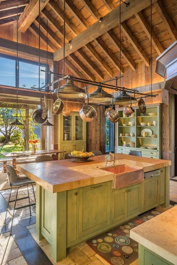 11748 red kitchen walls