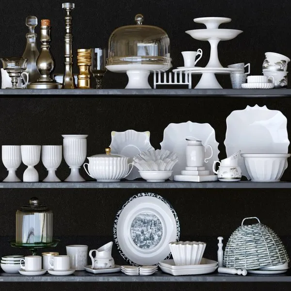 11794 kitchen decor 3ds rendering