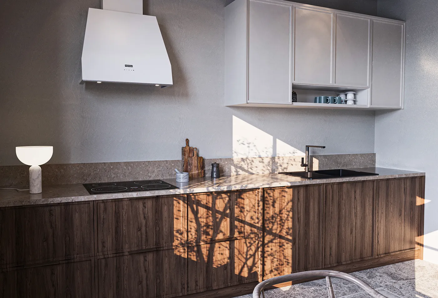 11876 red kitchen decor 3d print styling