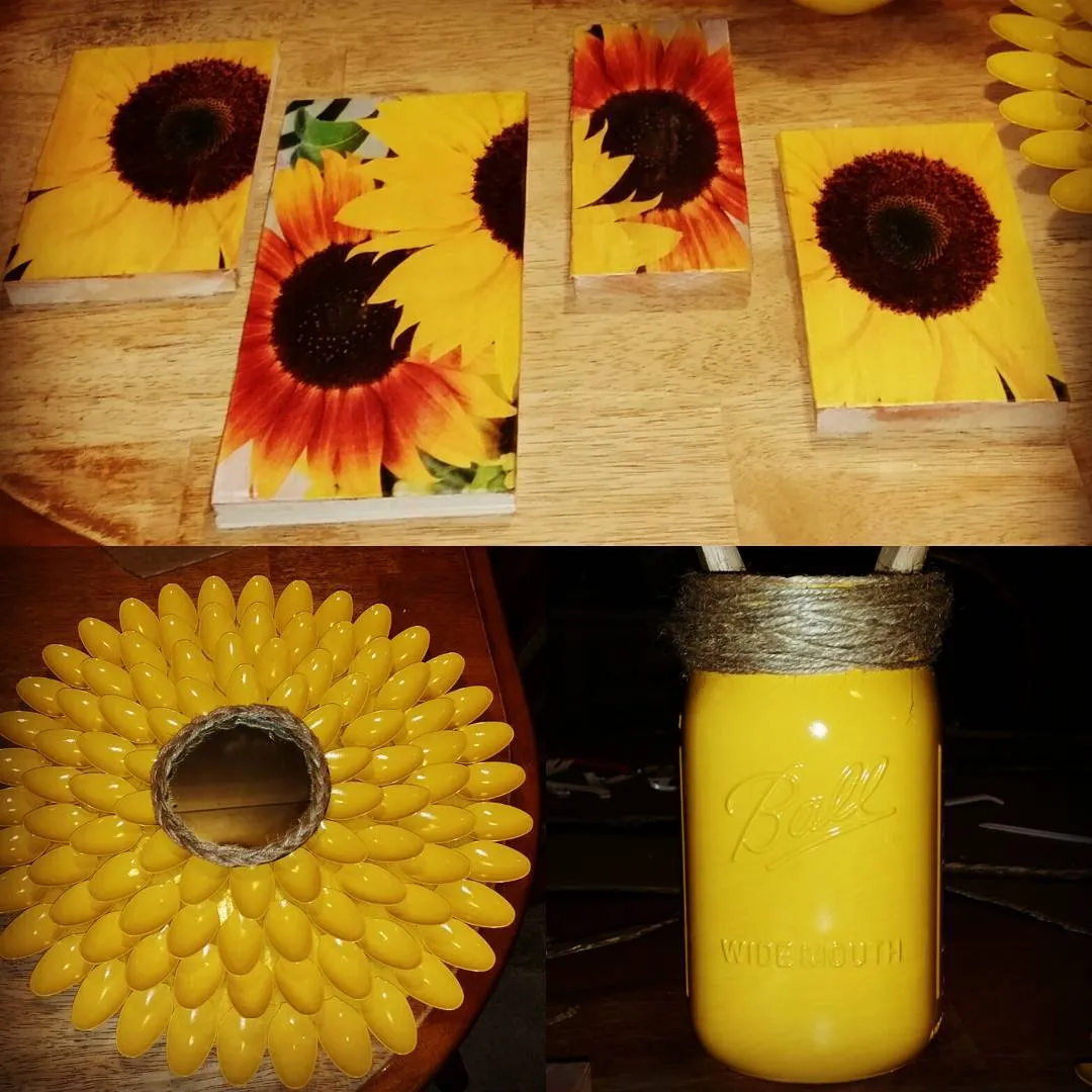 11895 sunflower table setting