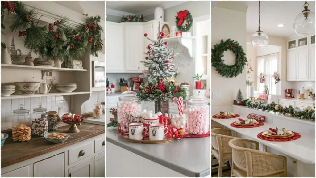 11955 christmas kitchen table setting