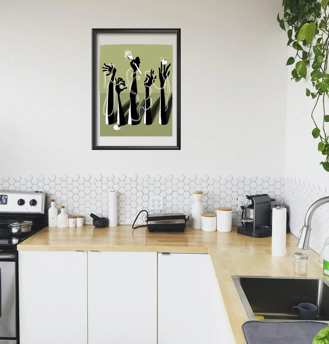 11974 kitchen decor greenery